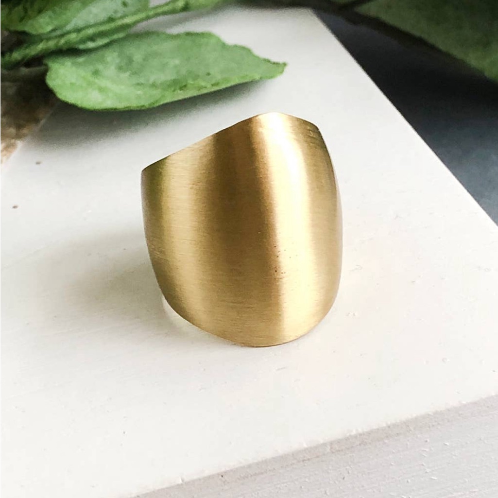 Elongated Dome Ring